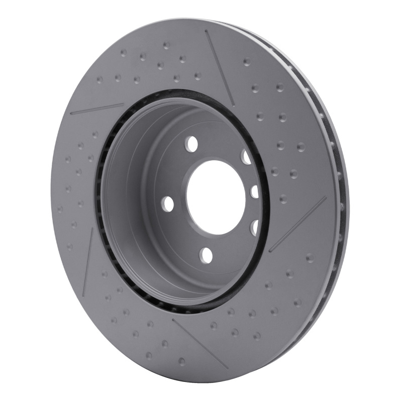 BMW 230I Brake Rotor (1) - Rear - R1 Concepts - GeoSPEC Dimpled & Slotted - `13-`21